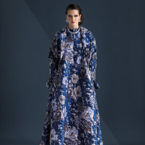 Floral Brocade Royal Gown - Image 2