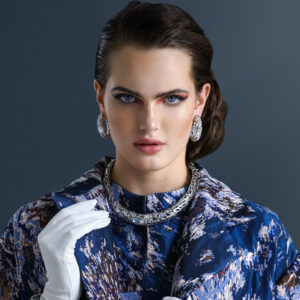 Floral Brocade Royal Gown - Image 3